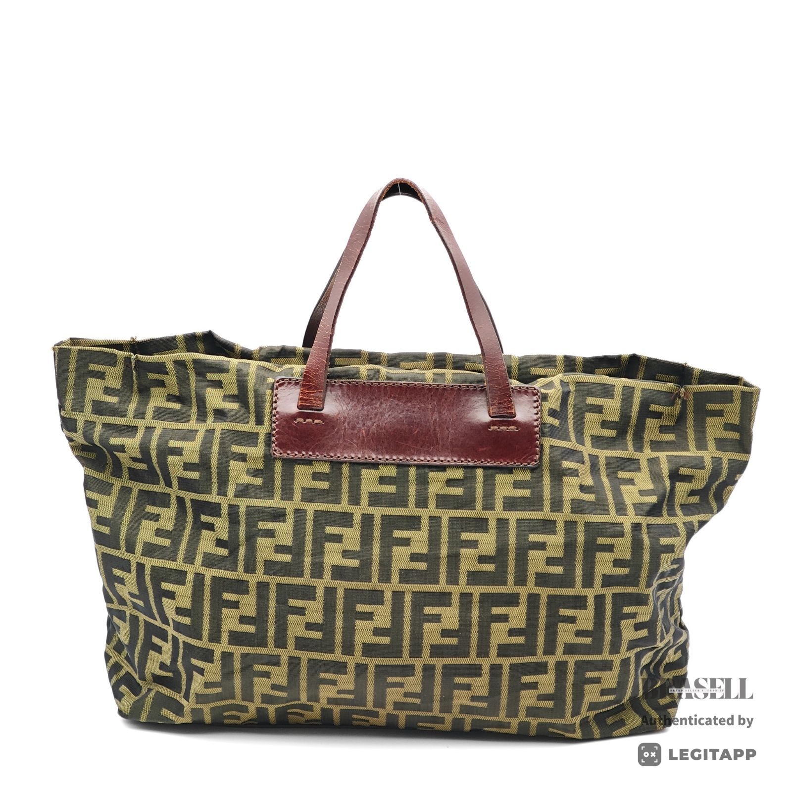 C (やや傷や汚れあり)】FENDI フェンディ ズッカ柄 トートバッグ