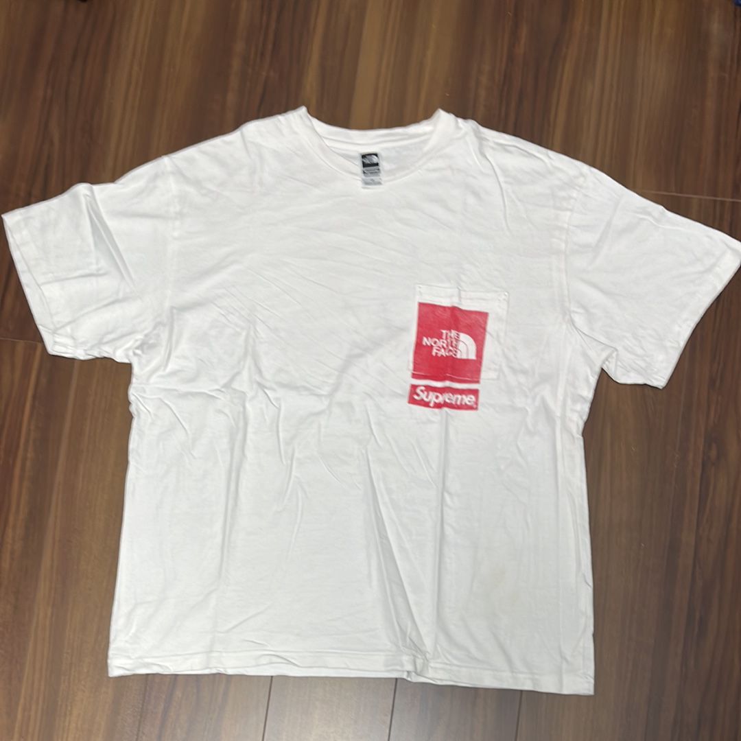 Supreme x The North Face Printed Pocket Tee "White"