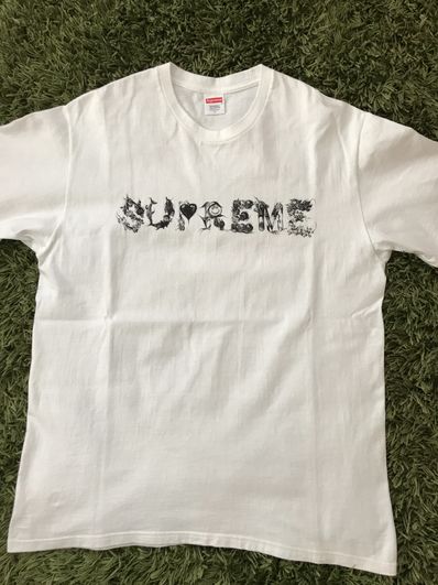 Supreme Paint Logo Tee "White"