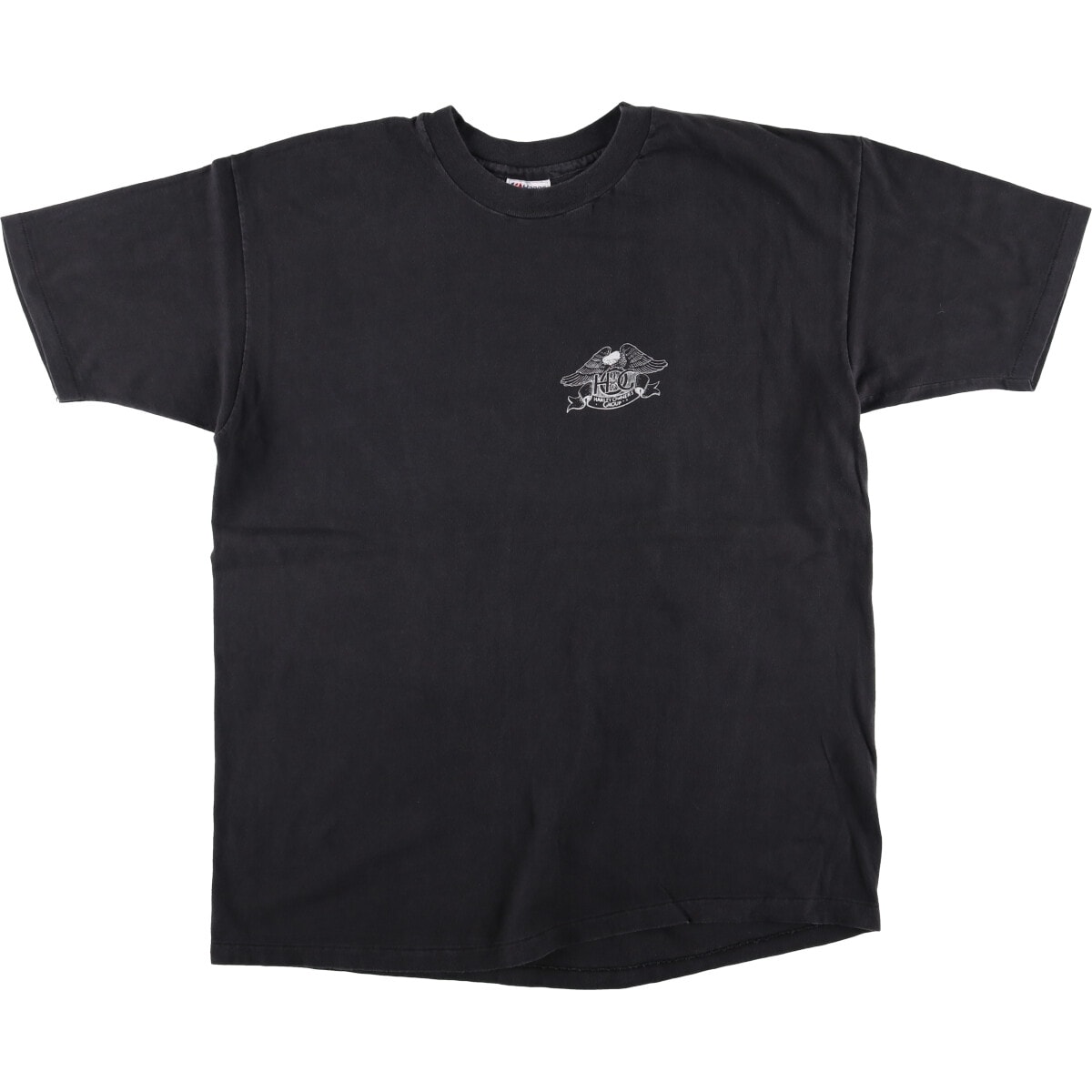 古着 ヘインズ Hanes BEEFY-T 青タグ 鷲柄 イーグル柄 モーターサイクル バイクTシャツ USA製 メンズXXL相当/eaa587345