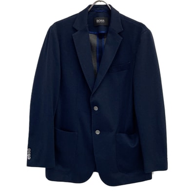 ボス C-Hanry-J-214 ネイビー×ブラック チェック Hanry テーラードジャケット 40