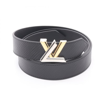 ルイ・ヴィトン LOUIS VUITTON サンチュールツイスト コンビ金具 ベルト 衣料品 レザー エピ メンズ レディース ブラック系 M9360 【中古】