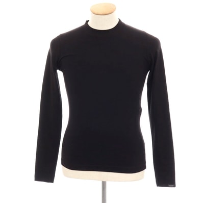 【中古】【未使用】バレンシアガ BALENCIAGA GARDE-ROBE コットンポリウレタン クルーネック 長袖Tシャツ ブラック【サイズS】【メンズ】