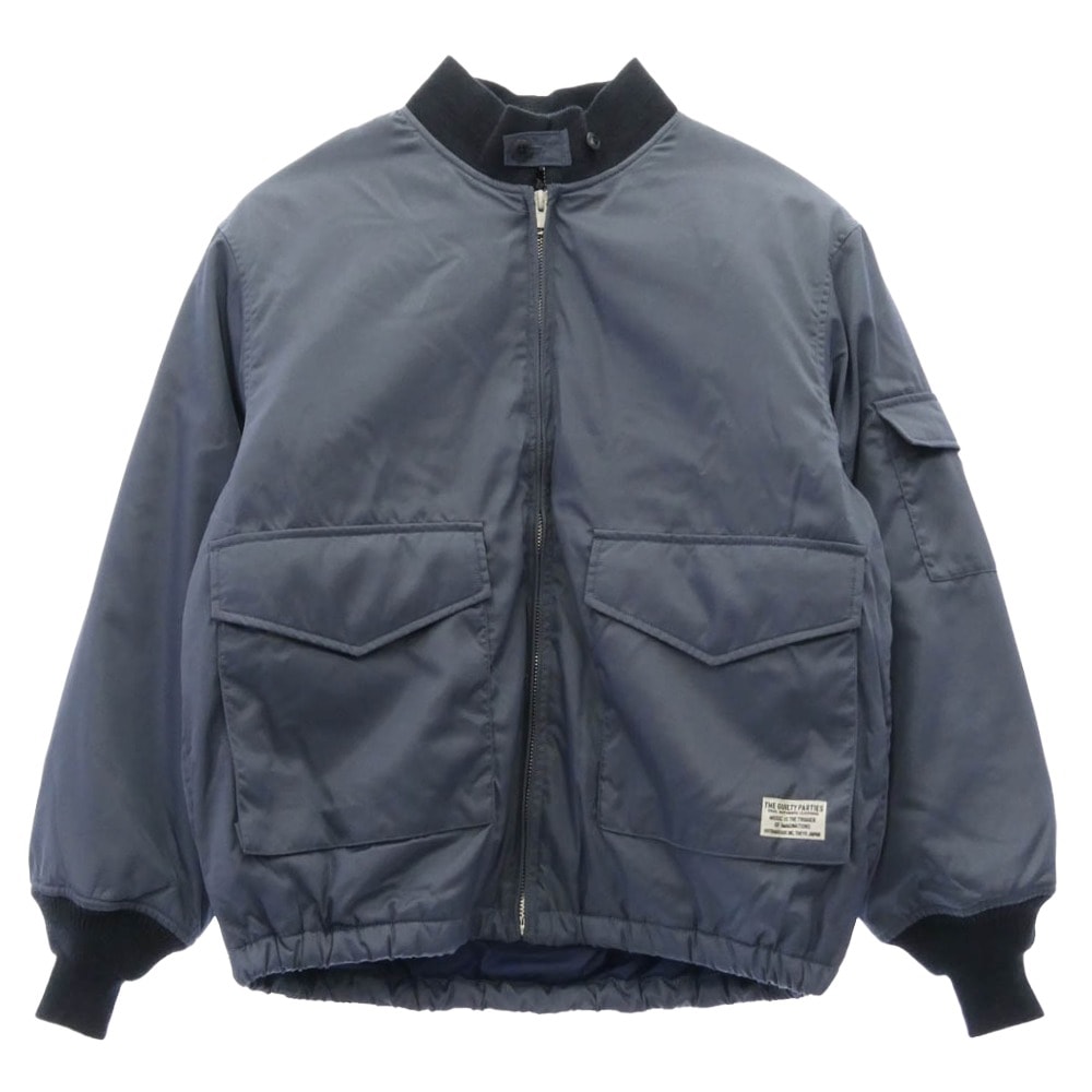 WACKO MARIA ワコマリア ジャケット 24AW 24FW-WMO-SW01 SPIEWAK G-8 FLIGHT JACKET フライト ジャケット ブルゾン ネイビー系 XL【新古品】【未使用】【中古】