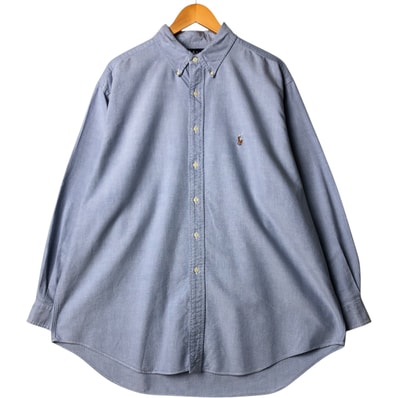 古着 ラルフローレン Ralph Lauren YARMOUTH 長袖 ボタンダウンシャツ メンズXL相当/eaa573867