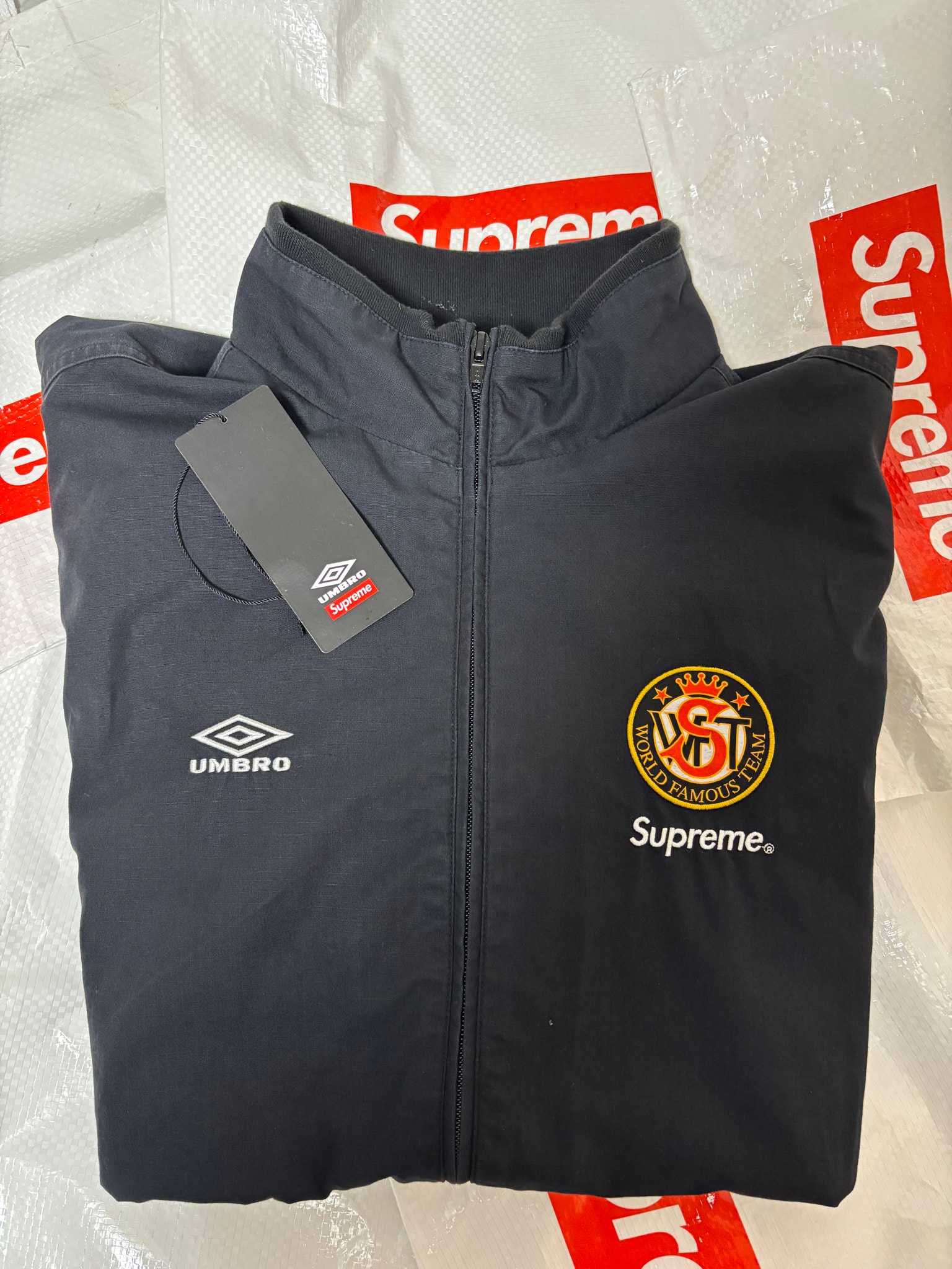Supreme x Umbro Cotton Ripstop Track Jacket (26SS) "Black"