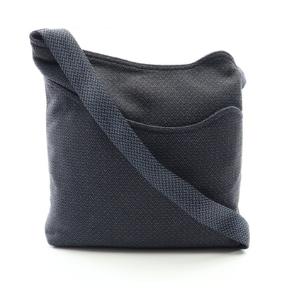 エルメス HERMES サックドパンサージュ ショルダーバッグ バッグ キャンバス レディース ネイビー系 【中古】