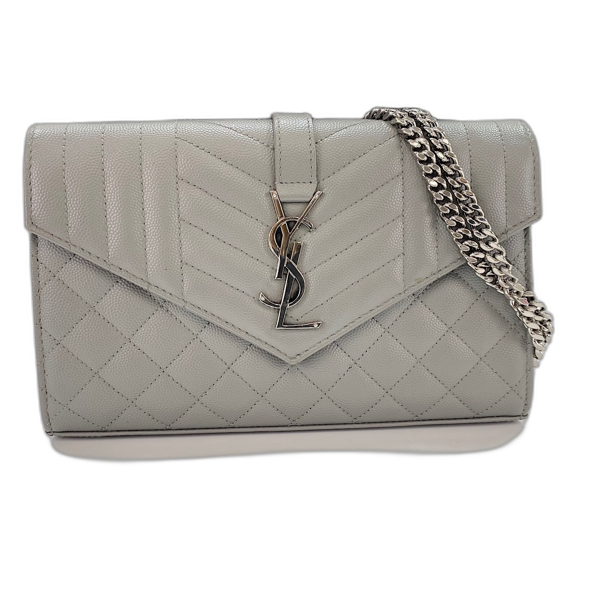 イヴ・サンローラン YSL エンベロープ カサンドラ ショルダーバッグ【中古】
