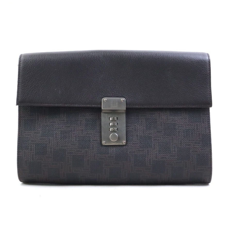 ダンヒル Dunhill セカンドバッグ レザー ブラウン メンズ【中古】 56715a