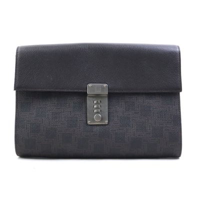 ダンヒル Dunhill セカンドバッグ レザー ブラウン メンズ【中古】 56715a