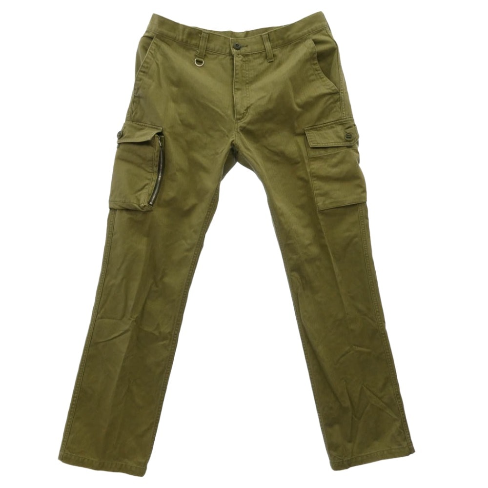 SOPHNET. ソフネット パンツ SOPH-89069 ヘリンボーン カーゴパンツ グリーン系 L【中古】
