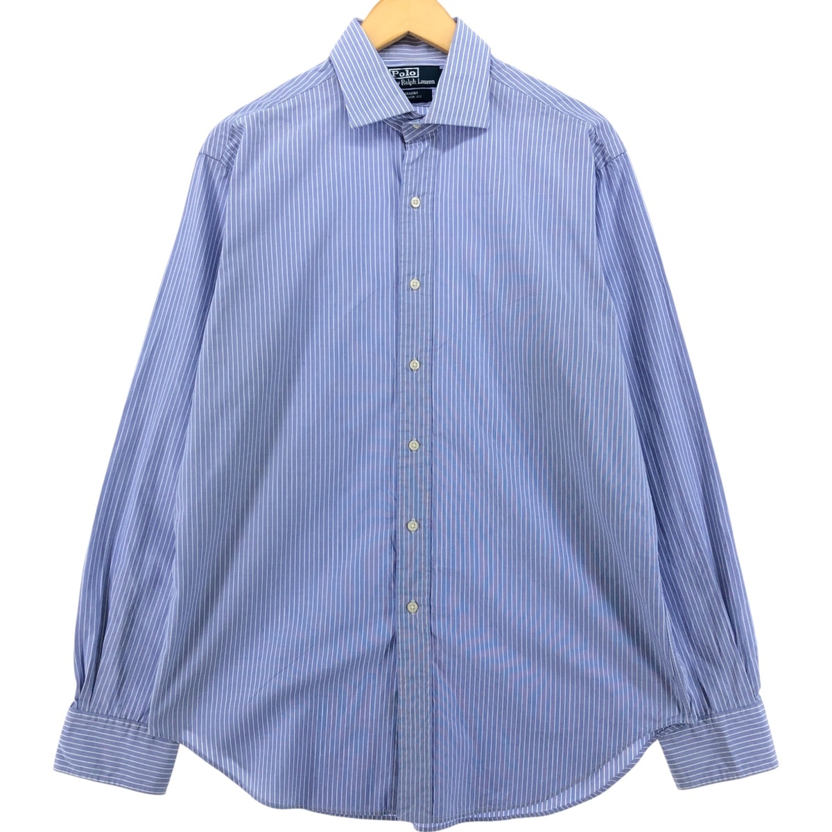 古着 ラルフローレン Ralph Lauren POLO by Ralph Lauren 長袖 ストライプシャツ メンズL相当/eaa537583