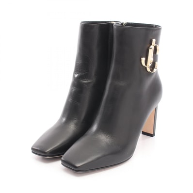 ジミーチュウ JIMMY CHOO MINORI JCロゴ ブーツ 靴 レザー レディース ブラック系 【中古】