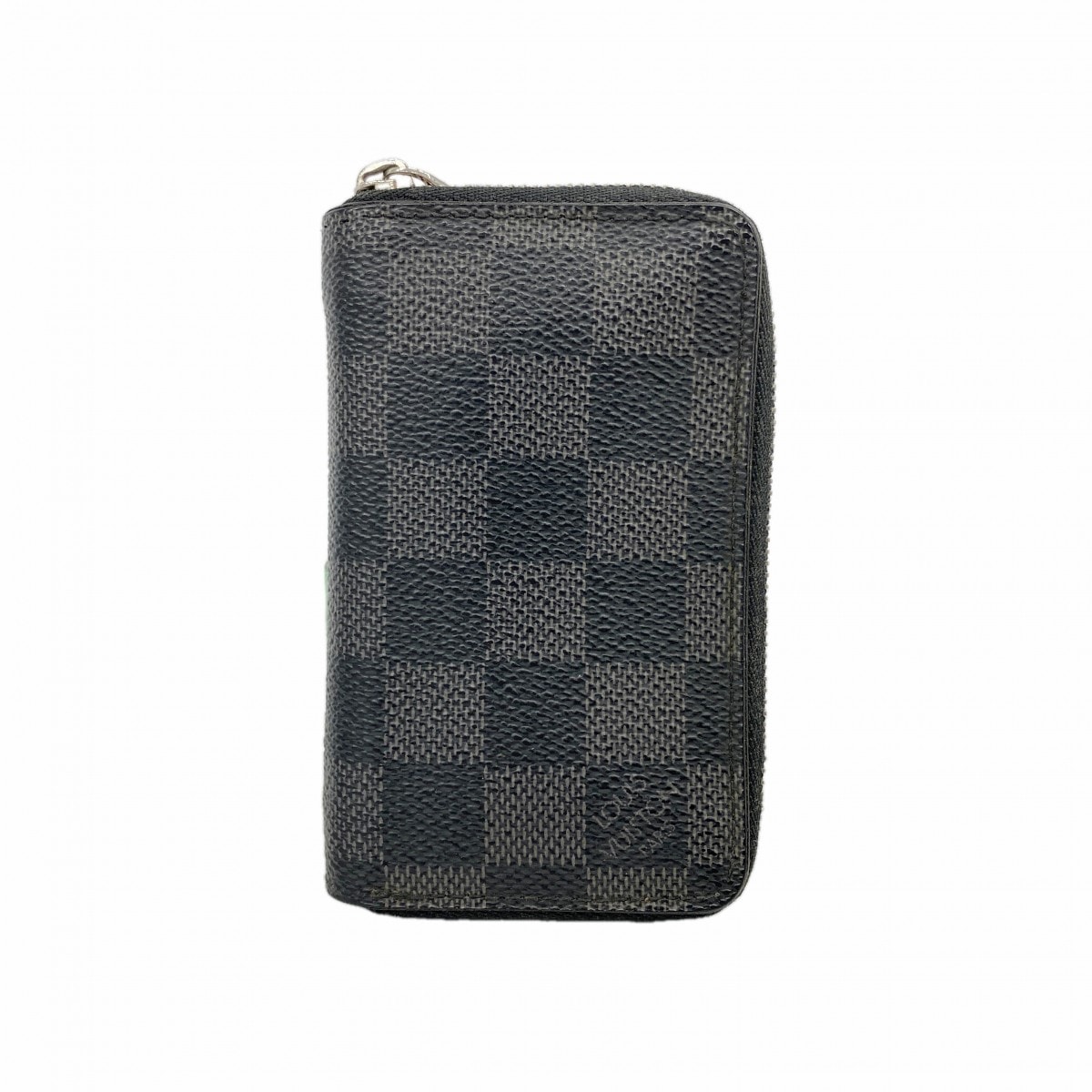 【6cd5720】ルイヴィトン コインケース ダミエ・グラフィット ジッピーコインパース N63076 ブラック【中古】メンズ