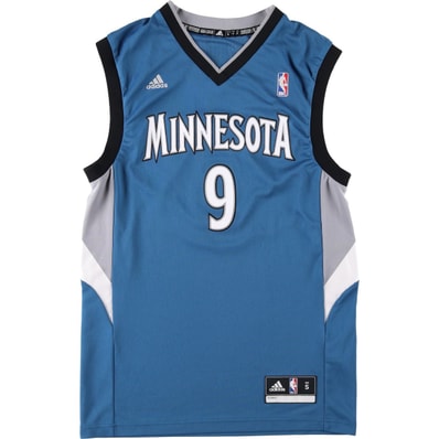 古着 アディダス adidas NBA MINNESOTA TIMBERWOLVES ミネソタティンバーウルブズ Vネック ゲームシャツ レプリカユニフォーム メンズS相当/eaa645275