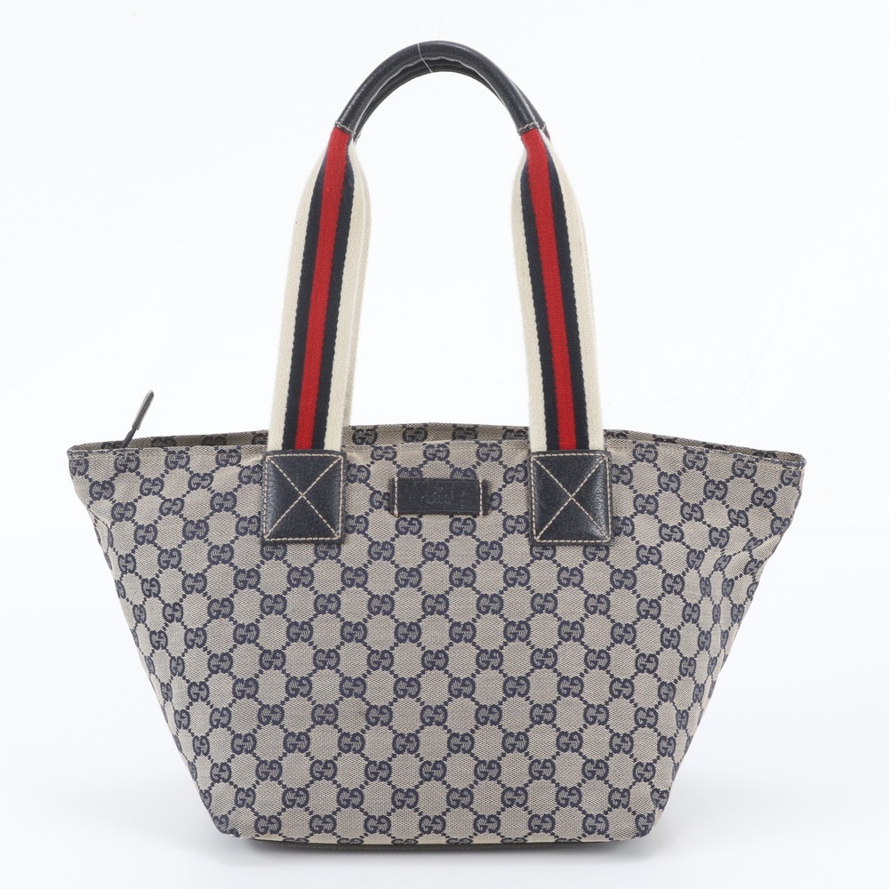 ■美品 グッチ GGキャンバス 131230 トート バッグ