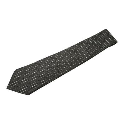 ルイ ヴィトン ダミエ ネクタイ ブラック シルク メンズ LOUIS VUITTON 【中古】