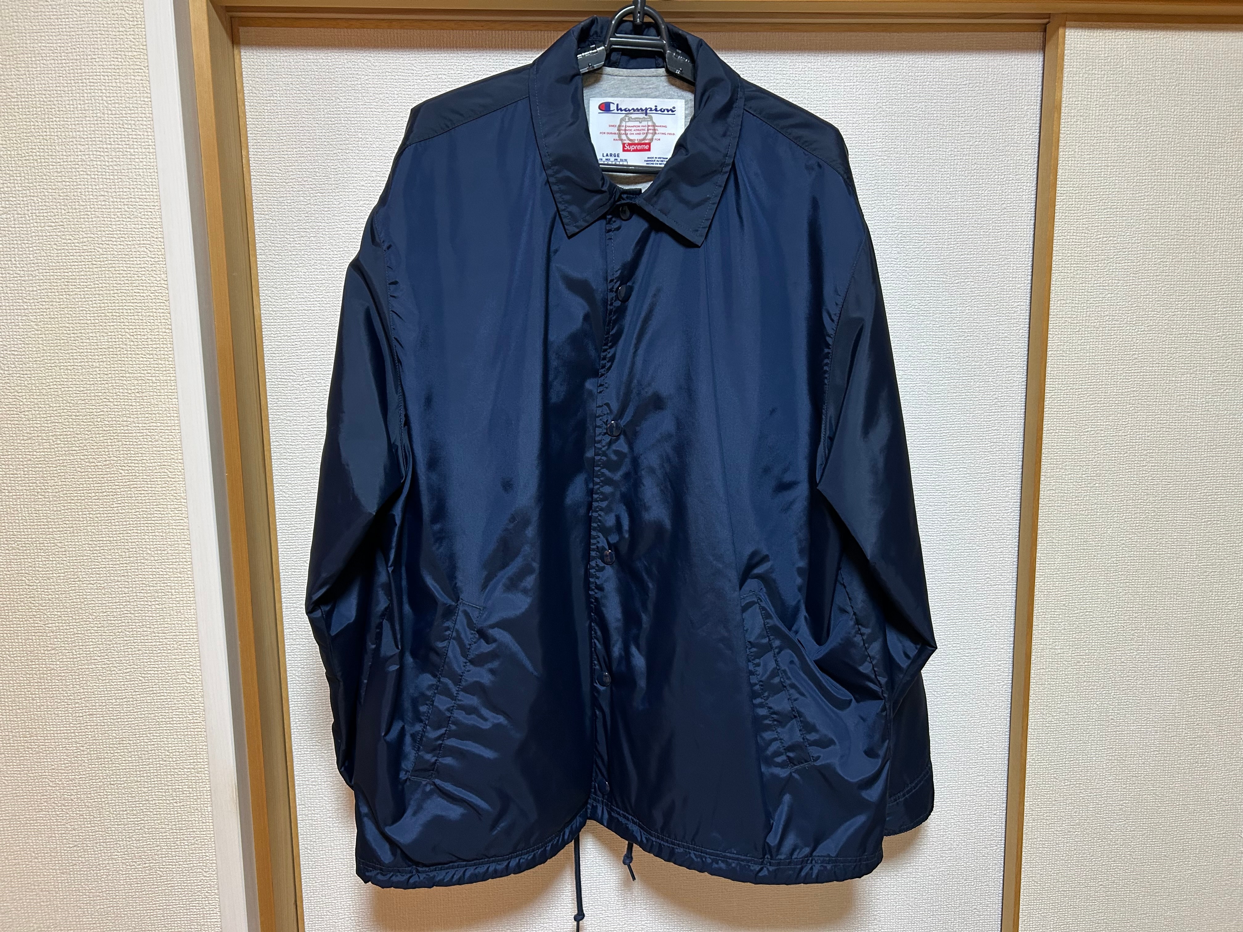 Supreme x Champion Coaches Jacket "Navy"