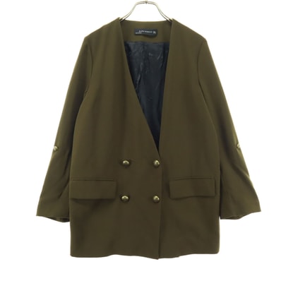 ZARA WOMAN ザラウーマン 長袖 ジャケット S グリーン