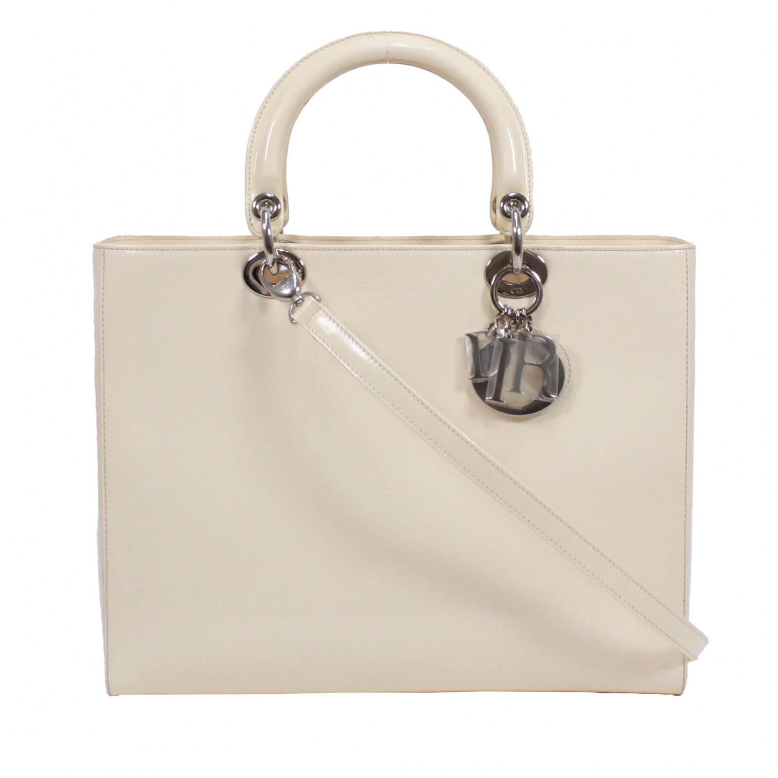 ディオール エナメルトートハンドバッグ レディース