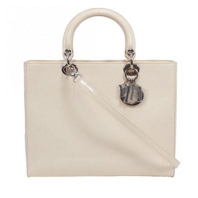 ディオール エナメルトートハンドバッグ レディース