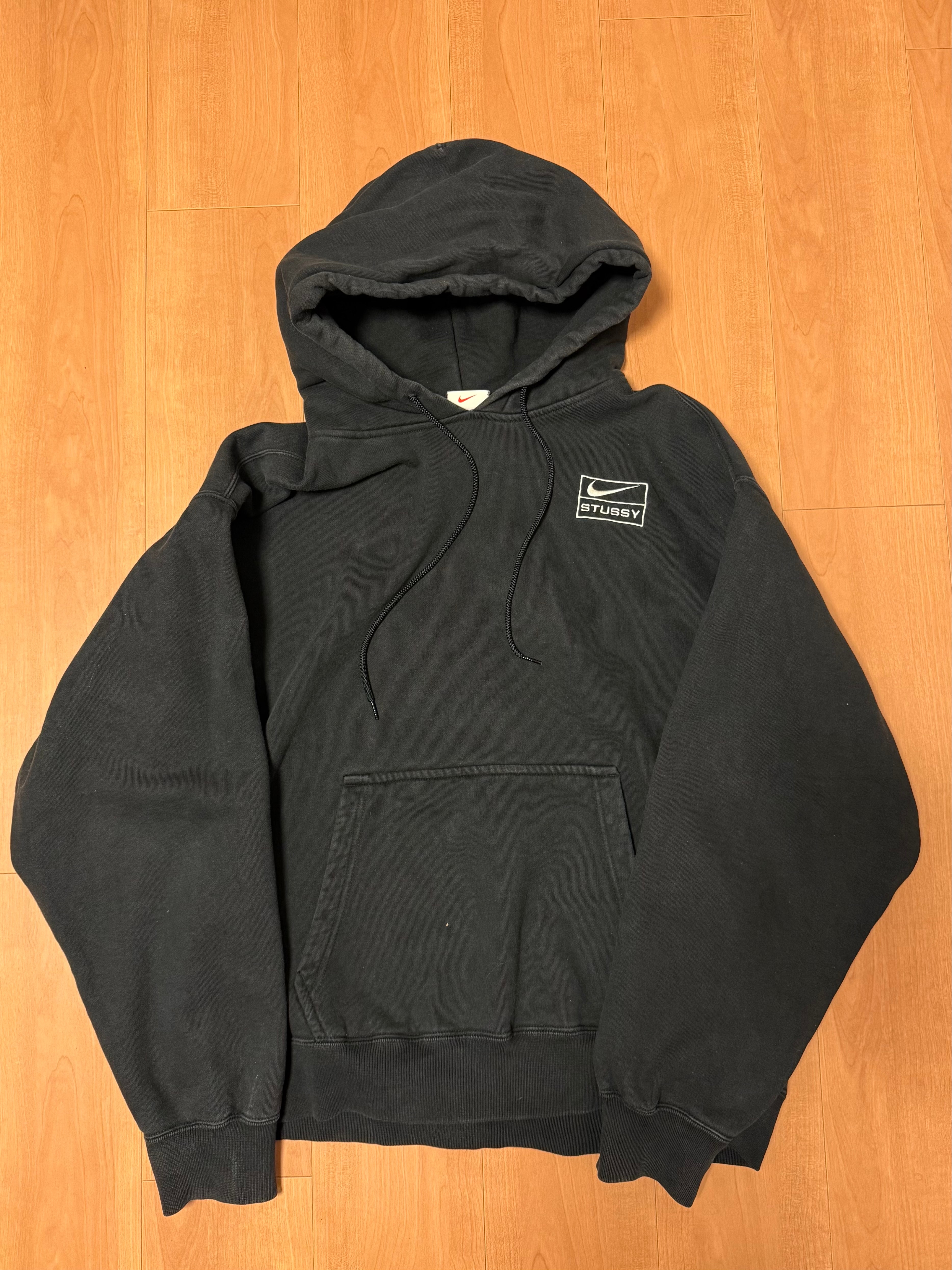 Stussy × Nike NRG Washed Hoodie (US Size) "Black" DN4028-010