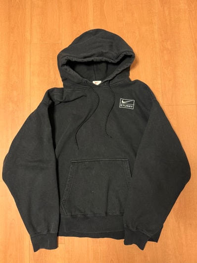 Stussy × Nike NRG Washed Hoodie (US Size) "Black" DN4028-010