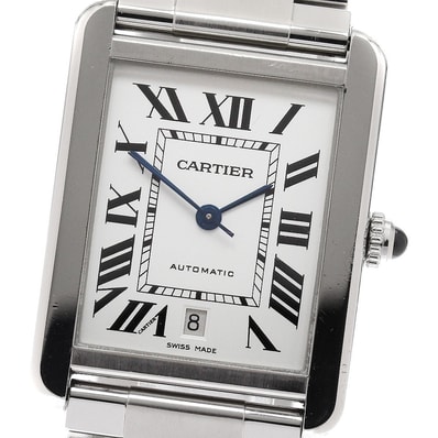 カルティエ タンクソロ XL デイト W5200028 メンズ 【中古】