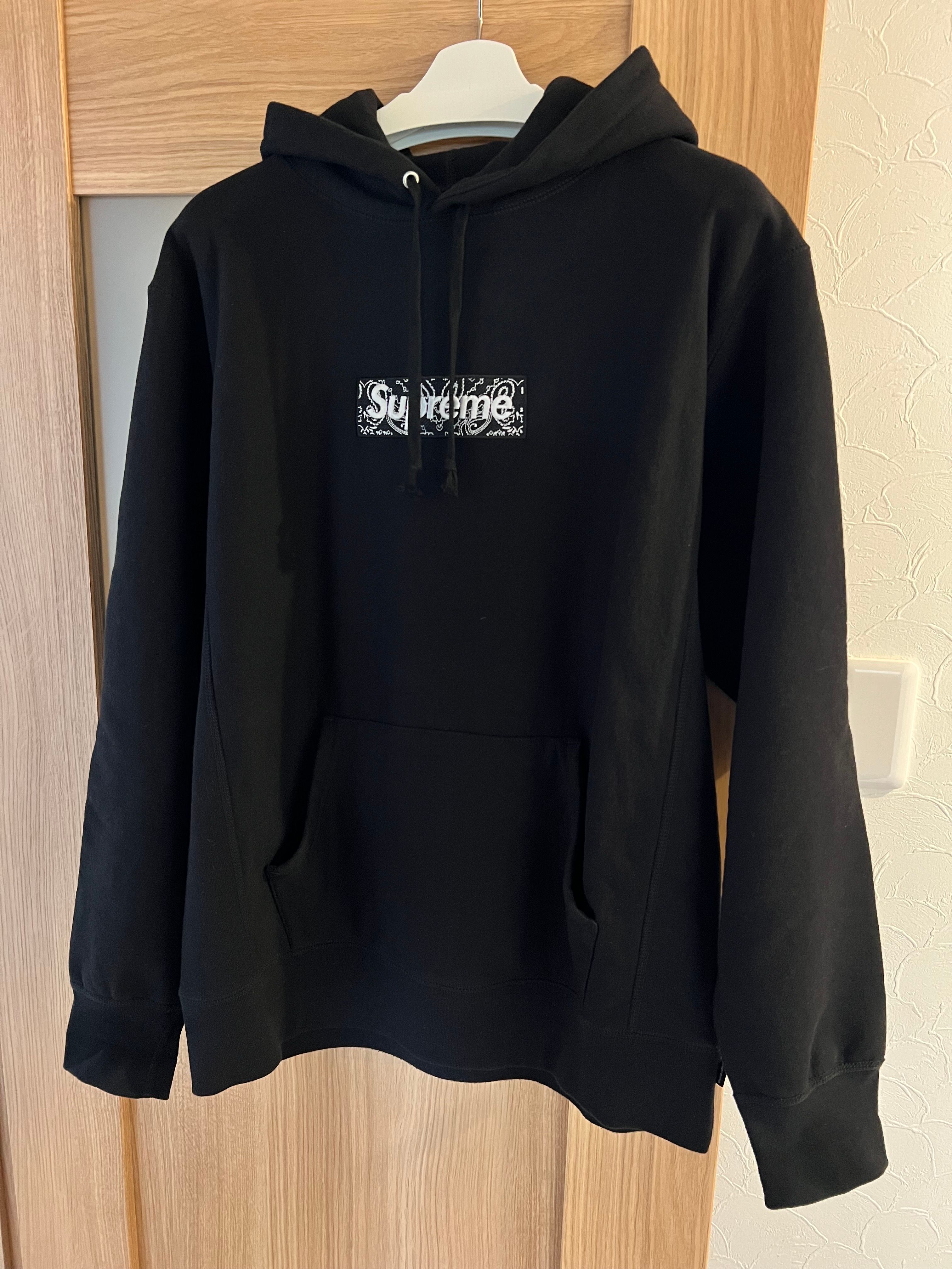Supreme Bandana Box Logo Hooded Sweatshirt "Black"