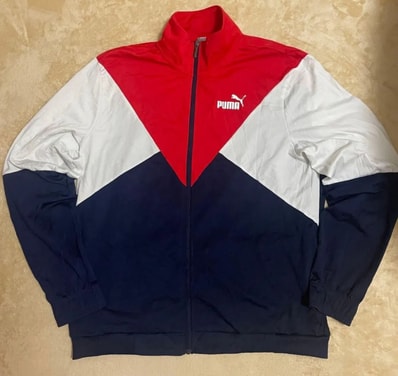 PUMA プーマ トラックジャケット XL ナイロンジャケット スポーツMIX ジャージ レッド レトロ