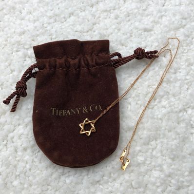 ティファニー スターオブダビデ YG750 1.8g ネックレス