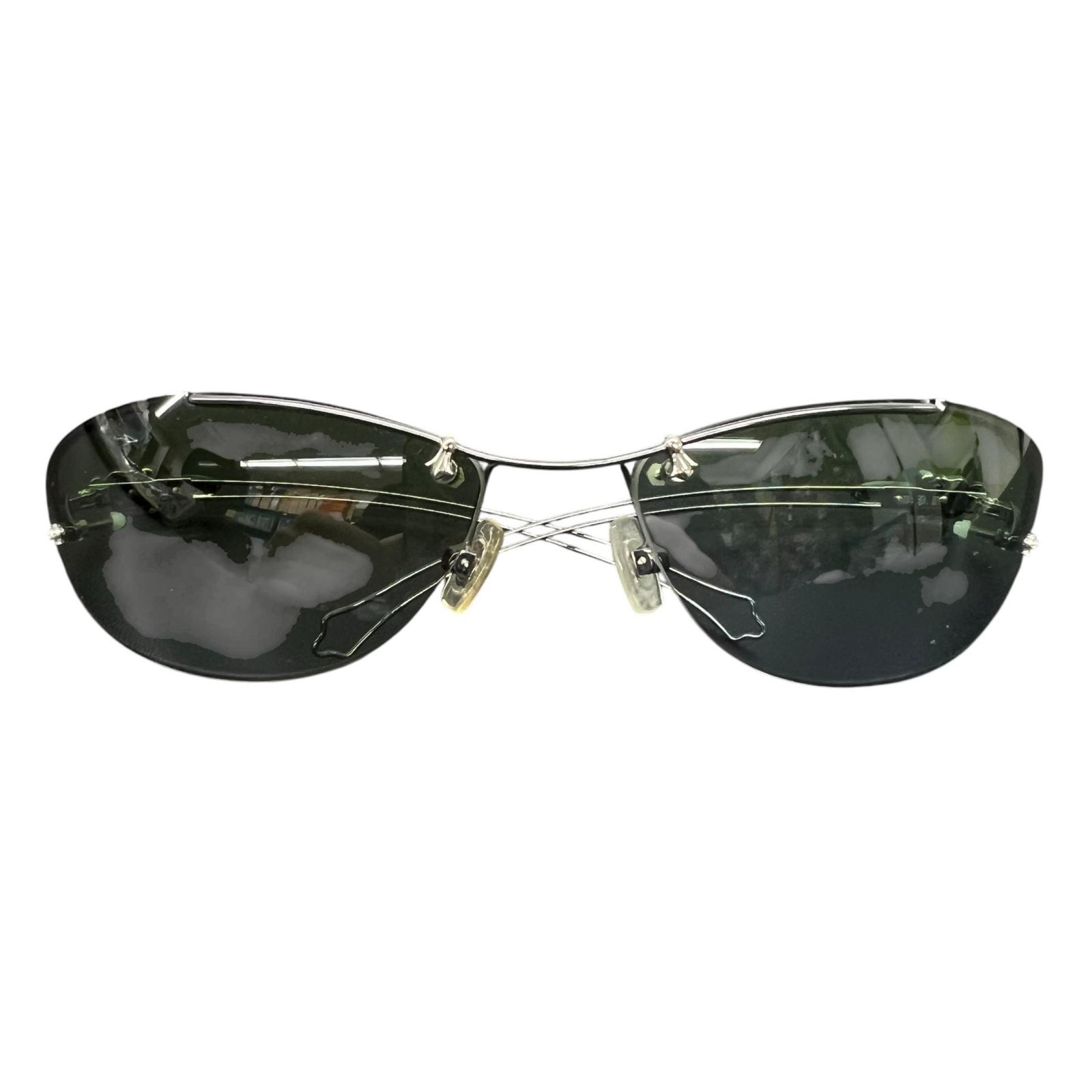 Chrome Hearts DRAG PIPE 3 Sunglasses "Black/Silver"