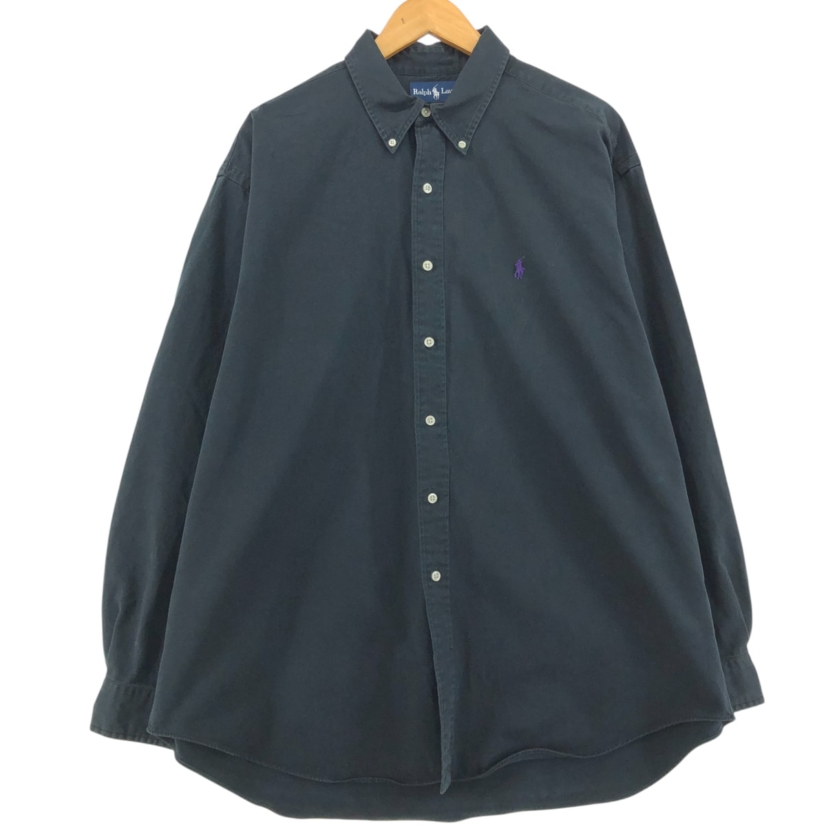 古着 ラルフローレン Ralph Lauren BLAKE 長袖 ボタンダウンシャツ メンズXL相当/eaa515377