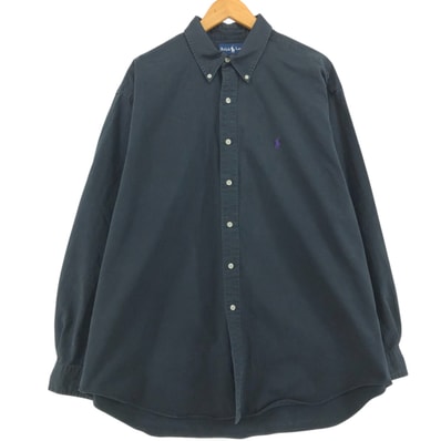 古着 ラルフローレン Ralph Lauren BLAKE 長袖 ボタンダウンシャツ メンズXL相当/eaa515377