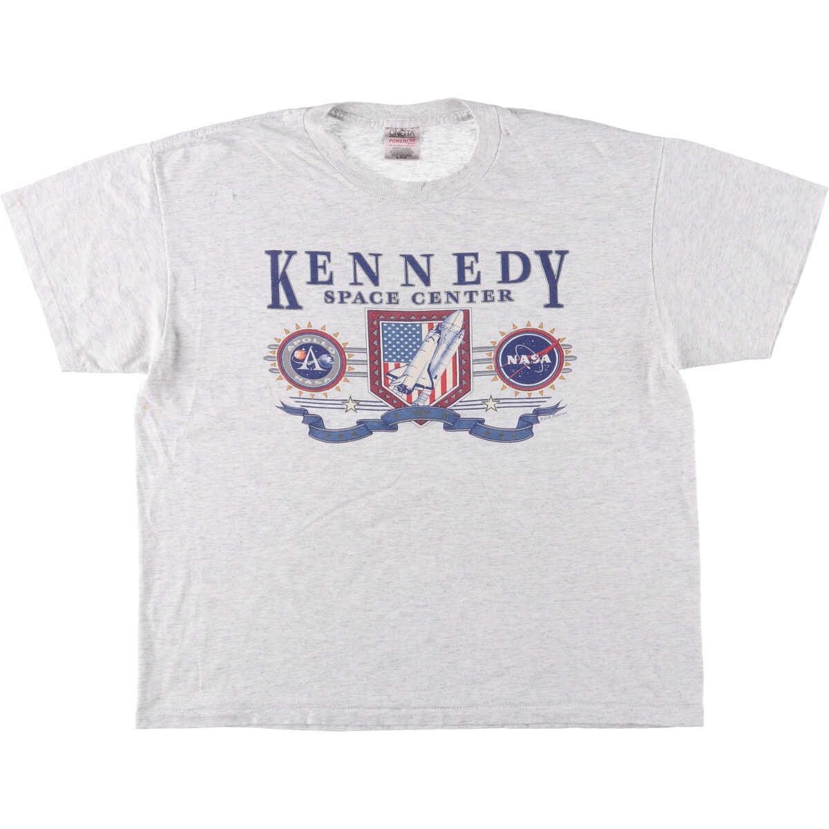 古着 90年代 オニータ ONEITA KENNEDY SPACE CENTER ケネディ宇宙センタ アドバタイジングTシャツ メンズXL相当 ヴィンテージ/eaa570986
