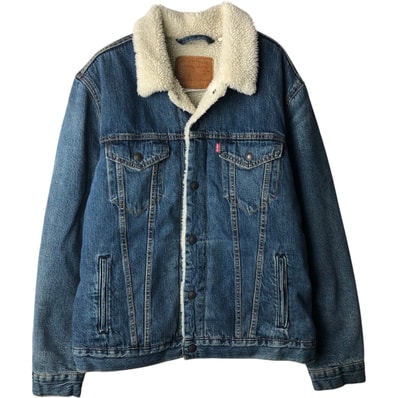 古着 リーバイス Levi's LEVI'S PREMIUM 中綿入り デニムボアジャケット L メンズL相当/eaa645697