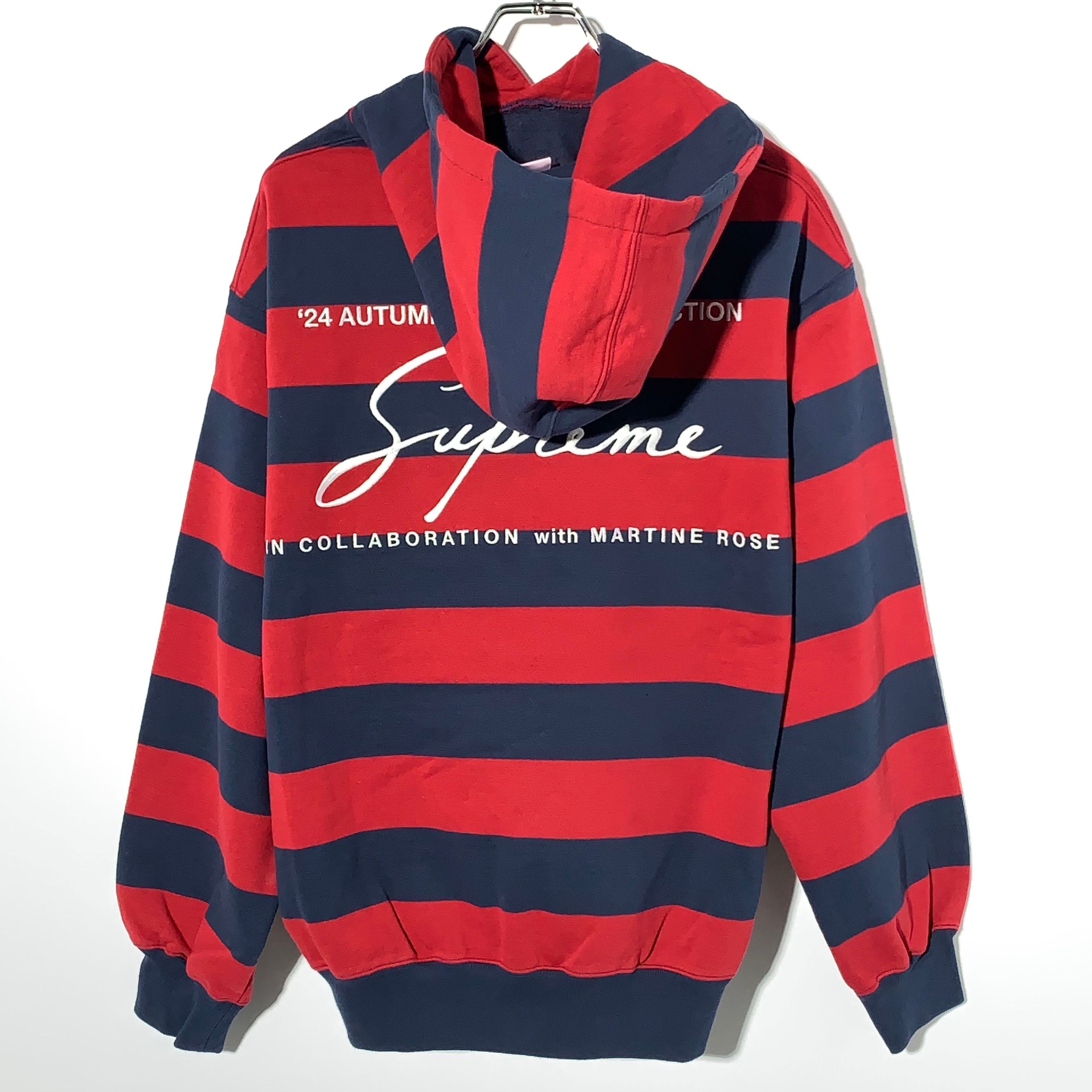 Supreme x Martine Rose Hooded Sweatshirt "Navy Red"