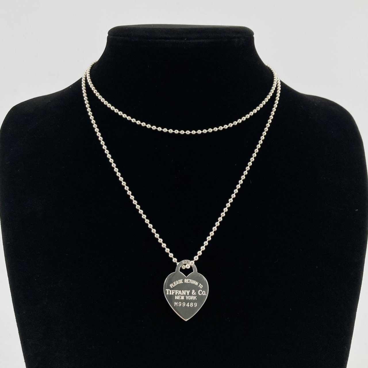 TIFFANY&Co.(ティファニー) リターントゥハートタグ ボールチェーン Ag925 ネックレス 22.68g シルバー