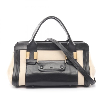 クロエ Chloe リトル アリス 2WAY ハンドバッグ バッグ レザー レディース ベージュ系 / ブラック系 【中古】