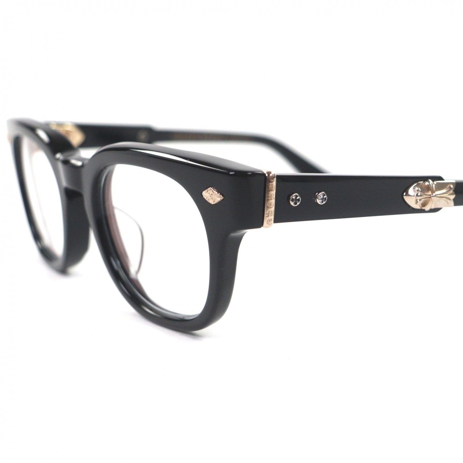 Chrome Hearts JENNA TAIL YEA 49-23-142 Eyewear "Black/Gold"