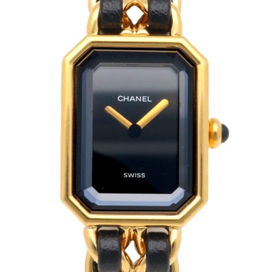 シャネル プルミエール M 腕時計 時計 GP H0001 クオーツ 磨き直し済 レディース 1年保証 CHANEL 中古