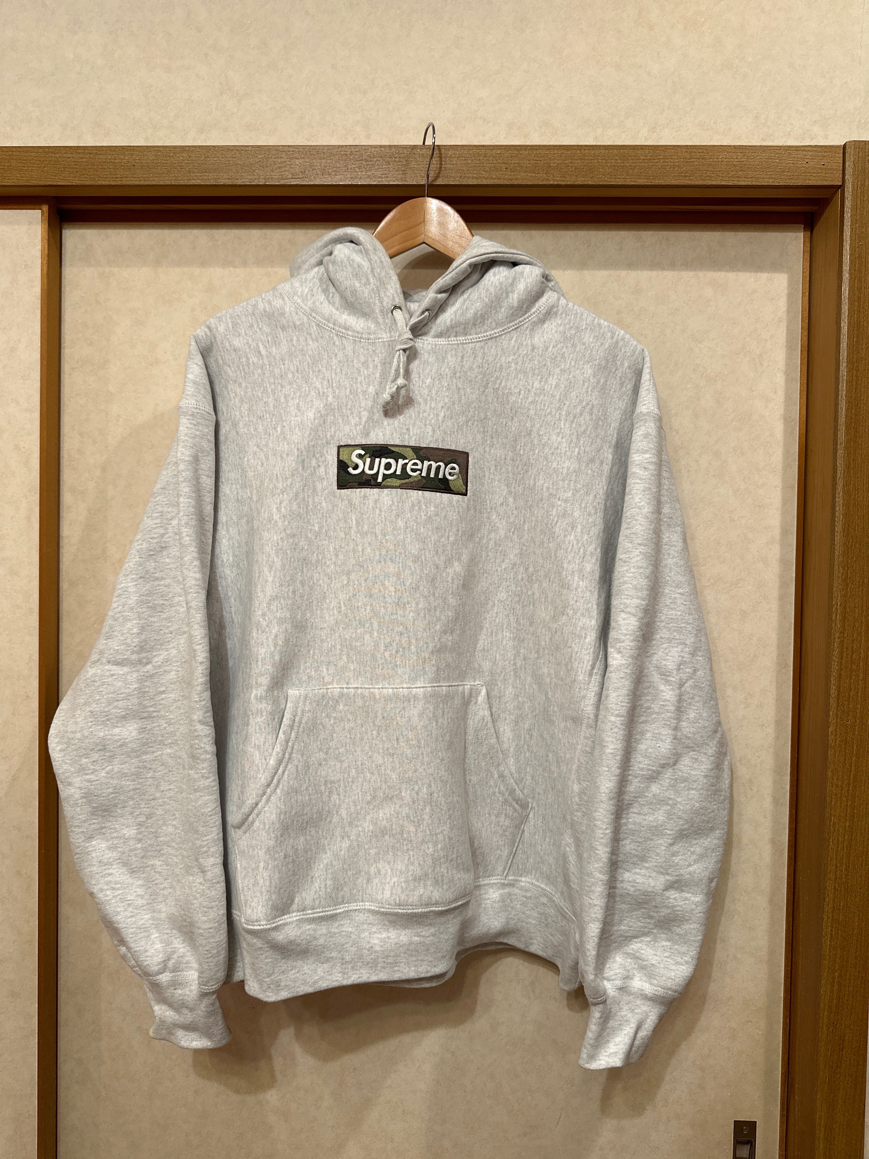 Supreme Box Logo Hooded Sweatshirt "Ash Grey" (23FW)