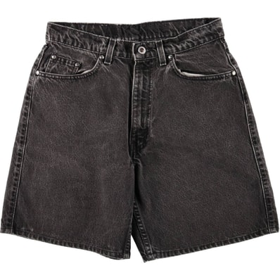 古着 リーバイス Levi's SILVER TAB シルバータブ ブラックデニムショーツ ショートパンツ メンズw30相当/eaa583306