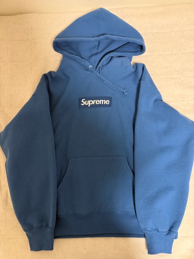 Supreme Box Logo Hooded Sweatshirt "Blue" (23FW)