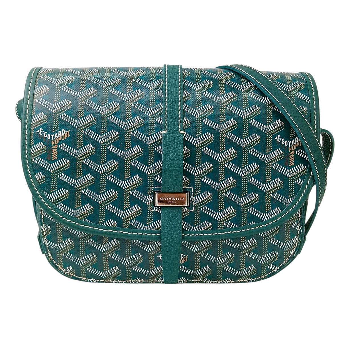 GOYARD ゴヤール ベルヴェデーレPM ショルダーバッグ BELVE3PMLTY09CG09P PVC グリーン  レディース【中古】