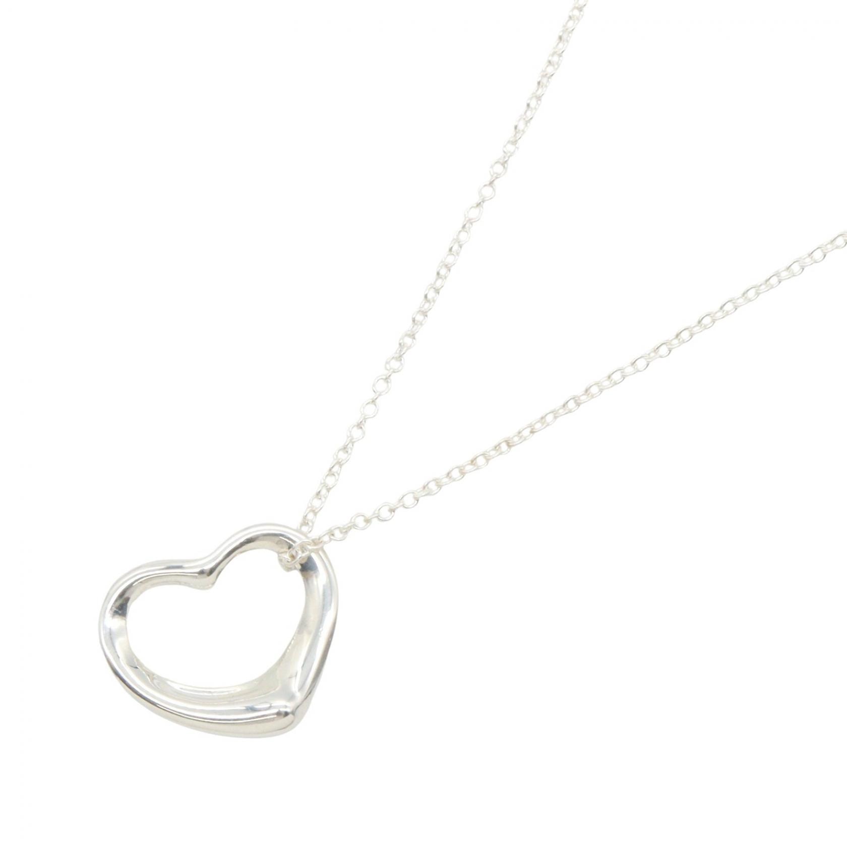 ティファニー TIFFANY&CO オープンハート ネックレス ネックレス ジュエリー シルバー925 レディース シルバー系 【中古】