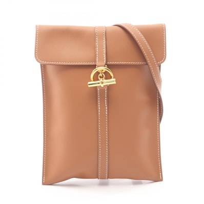 エルメス HERMES グレナン トゥーゴー ゴールド ショルダーバッグ バッグ ヴォースイフト ヴォースイフト W刻印(2024年製造) レディース ブラウン系 【中古】