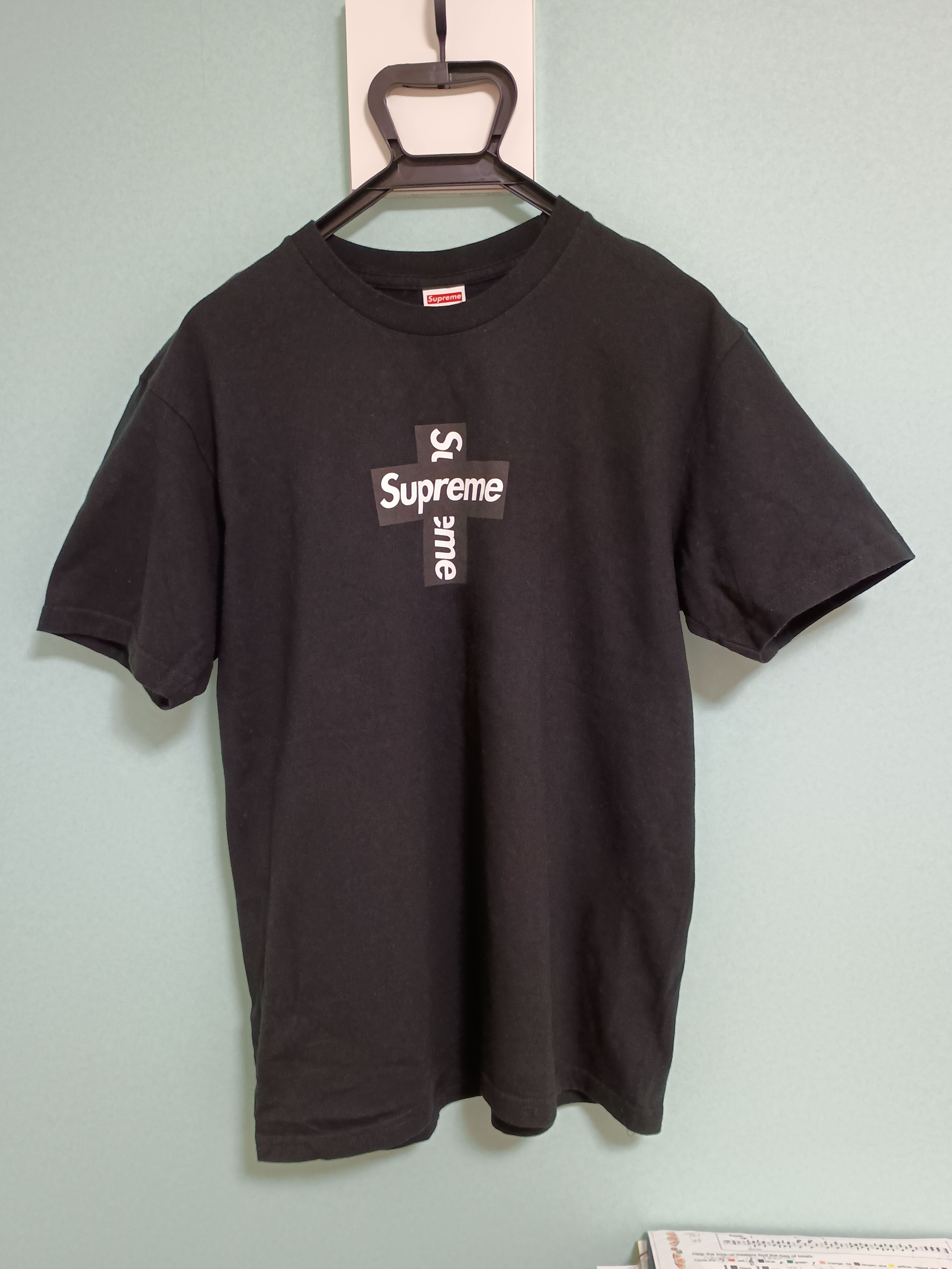 Supreme Cross Box Logo Tee "Black"