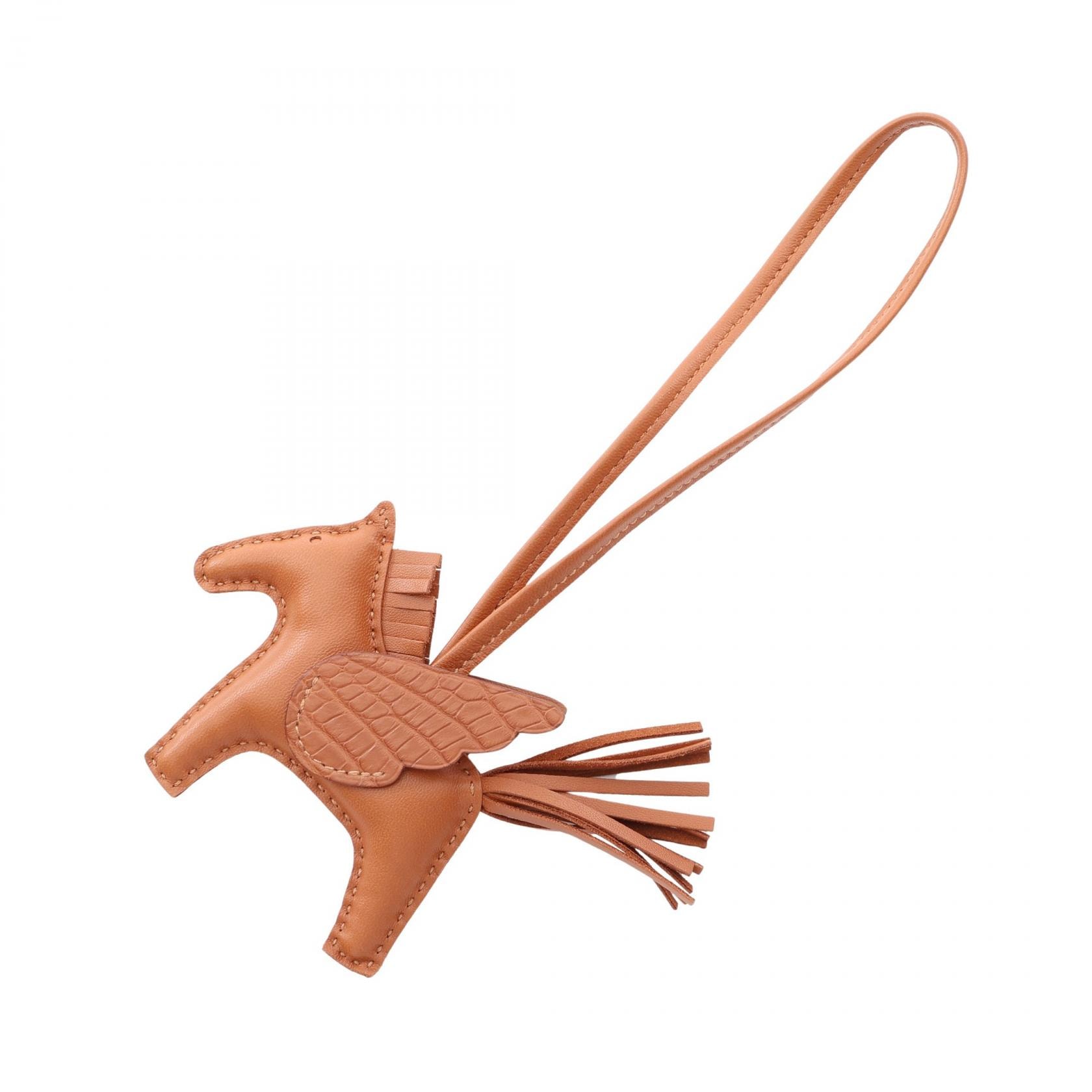 エルメス HERMES ロデオペガサスPM ゴールド チャーム アクセサリー アニョーミロ / アリゲーターマット アニョーミロ B刻印(2023年製造) レディース ブラウン系 【中古】
