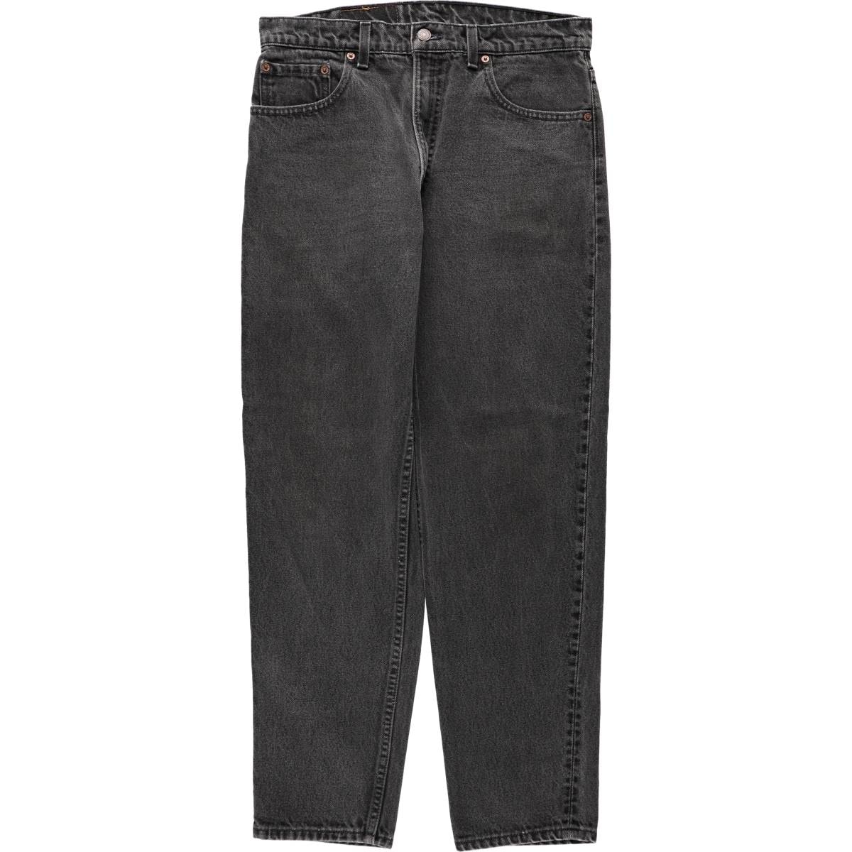 古着 90年代 リーバイス Levi's 550-0260 RELAXED FIT ブラックデニム テーパードデニムパンツ USA製 メンズw33相当 ヴィンテージ/eaa686227